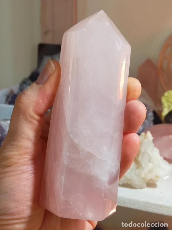 Coleccionismo de minerales: Punta in Quarzo Rosa - Foto 3