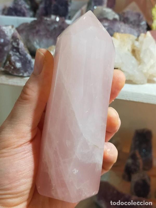 Coleccionismo de minerales: Punta in Quarzo Rosa - Foto 4