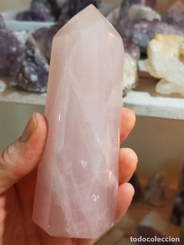Coleccionismo de minerales: Punta in Quarzo Rosa