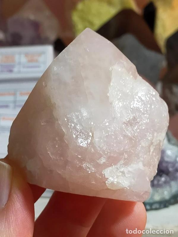 Coleccionismo de minerales: Punta grezza di Quarzo Rosa