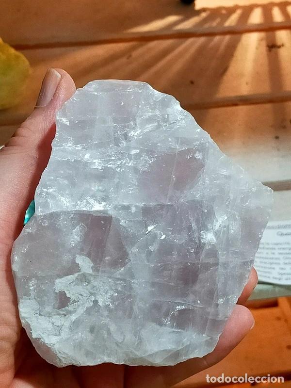 Colecionismo de minerais: Blocco di Quarzo Rosa grezzo dal Brasile 799g