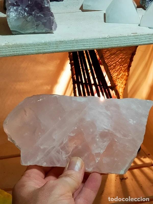 Coleccionismo de minerales: Bella lastra in Quarzo Rosa (Brasile)