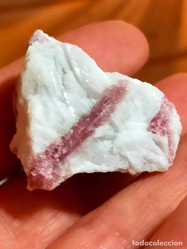 Coleccionismo de minerales: Quarzo grezzo con Tormalina Rosa (Rubellite)