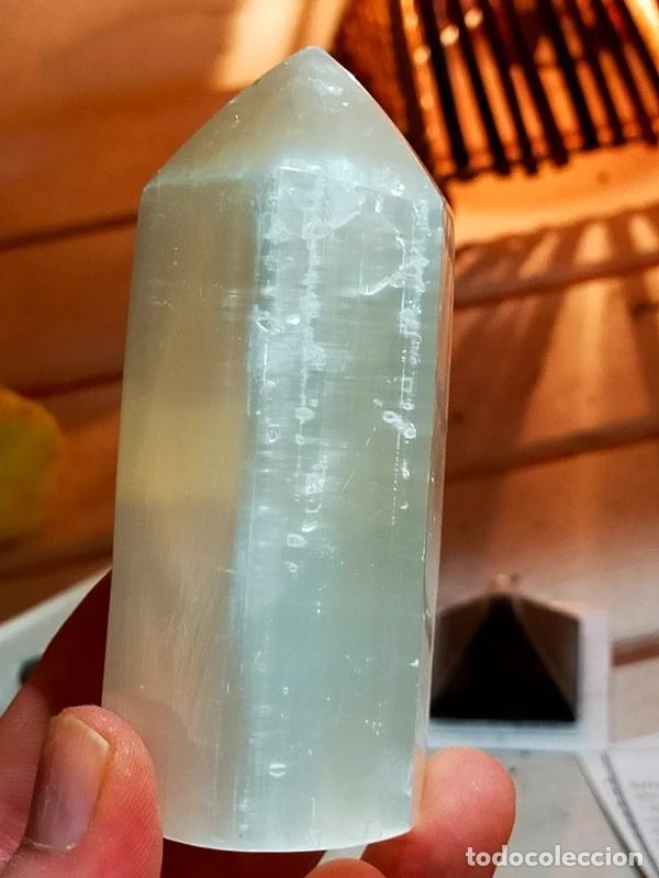 Coleccionismo de minerales: Punta in Selenite (variet&agrave; Sericolite) - Foto 1