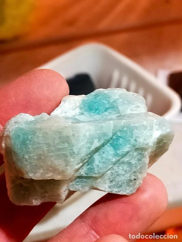 Coleccionismo de minerales: Amazzonite grezza dal Brasile 57 grammi
