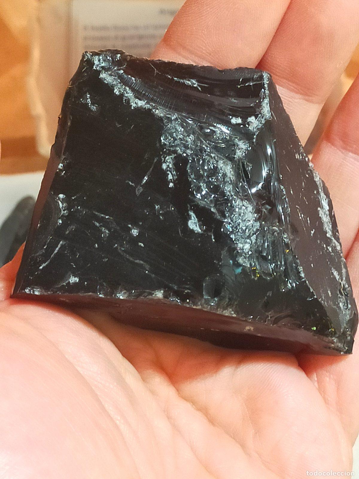 Coleccionismo de minerales: Ossidiana Nera grezza - Foto 4