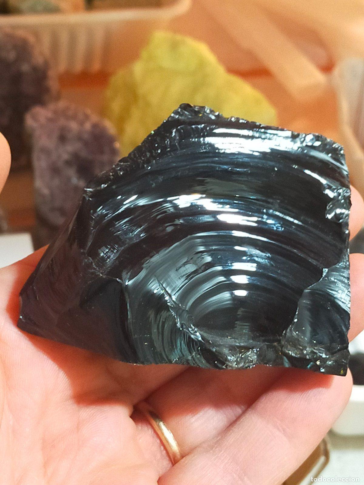 Coleccionismo de minerales: Ossidiana Nera grezza - Foto 1