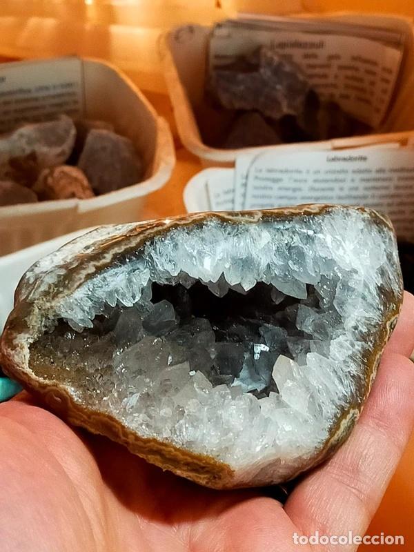 Coleccionismo de minerales: Geode in Ametista del Brasile con sfumature Citrino 378g
