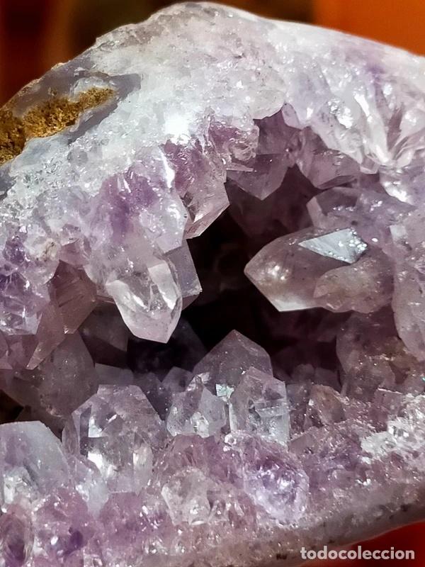Coleccionismo de minerales: Geode Ametista rosata - Foto 3