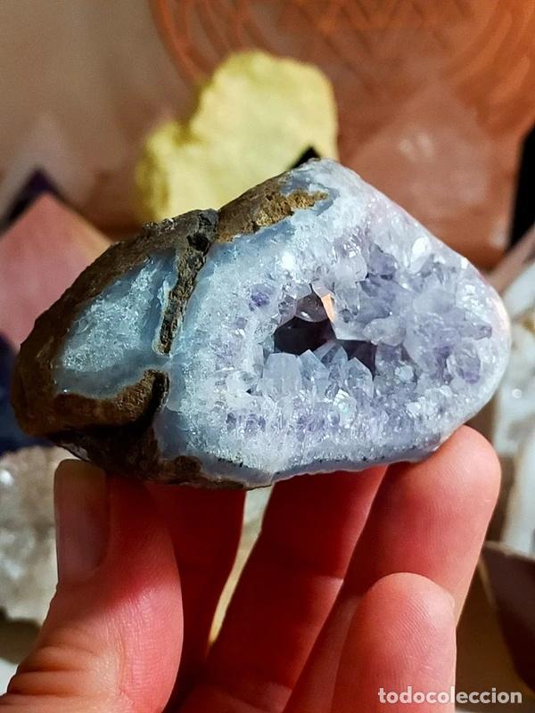 Coleccionismo de minerales: Geode Ametista rosata - Foto 4