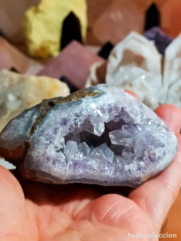 Coleccionismo de minerales: Geode Ametista rosata