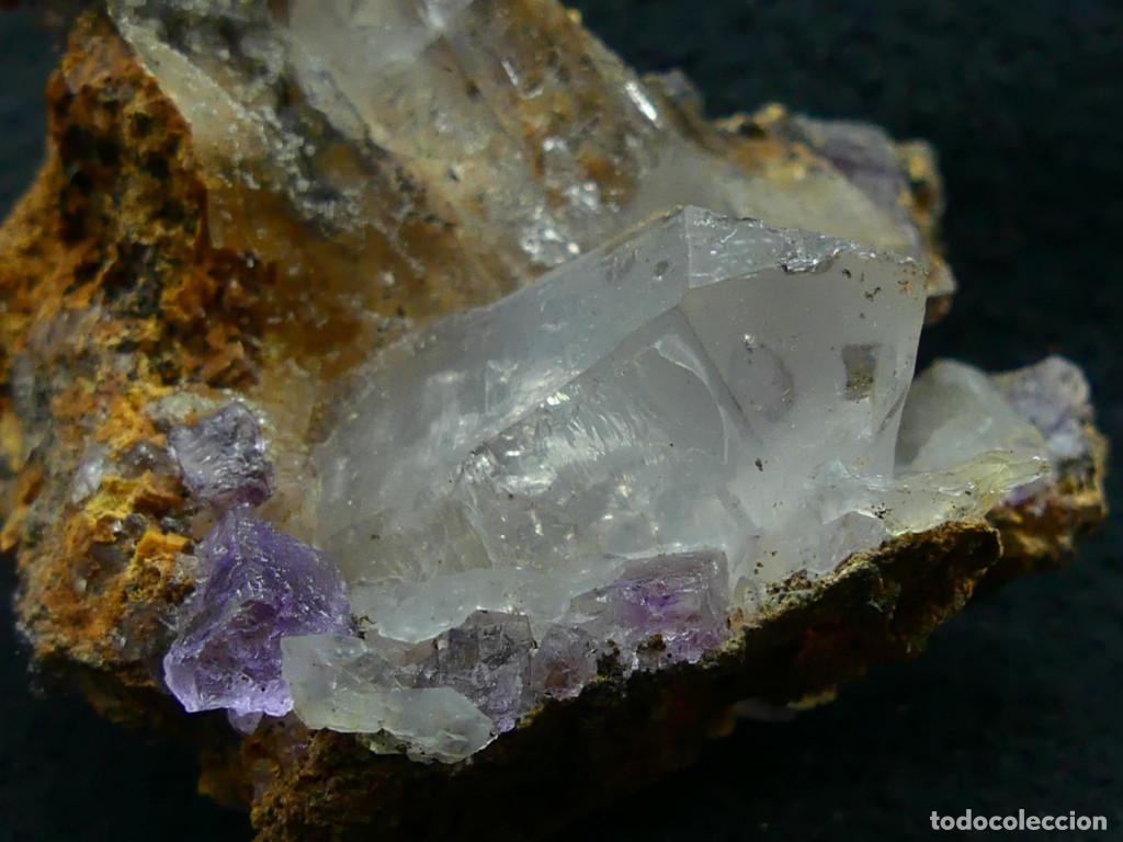 Coleccionismo de minerales: Fluorita y Cuarzo, Mina San Roque, Murcia