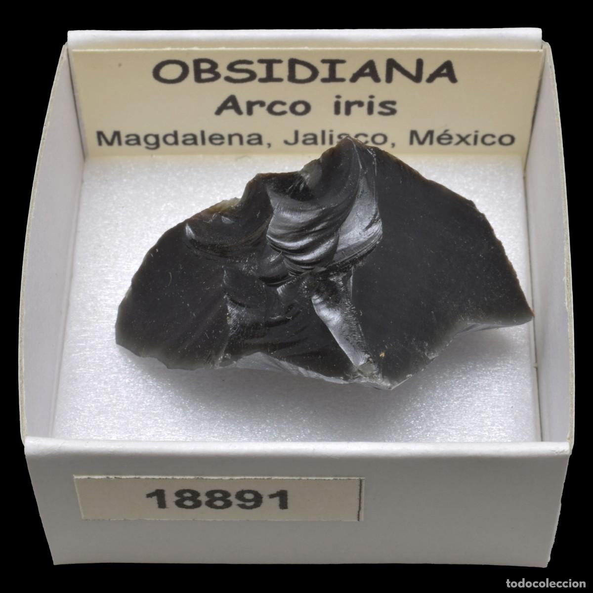 Colecionismo de minerais: OBSIDIANA Arco iris (Magdalena, Jalisco, M&eacute;xico) #18891