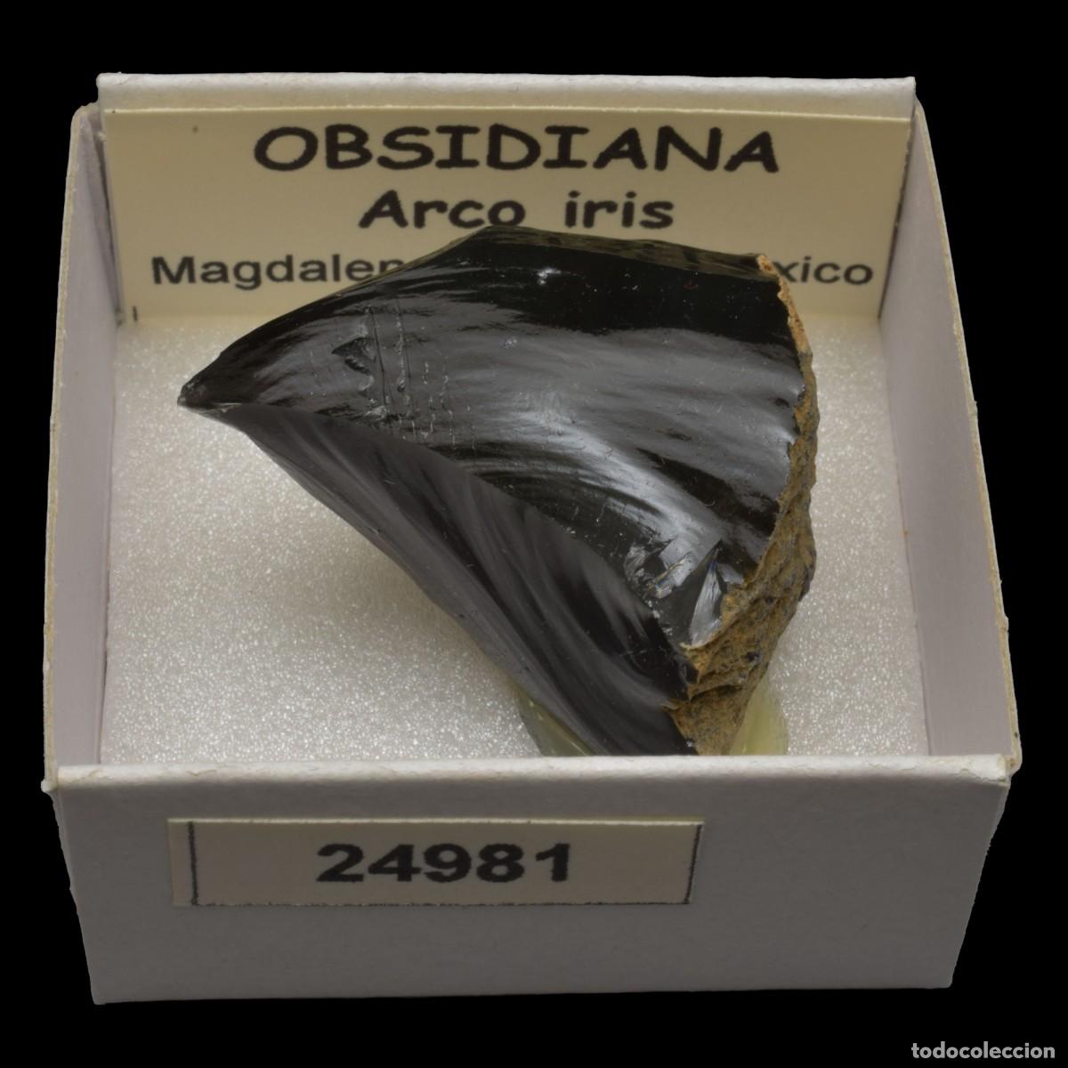 Colecionismo de minerais: OBSIDIANA Arco iris (Magdalena, Jalisco, M&eacute;xico) #24981