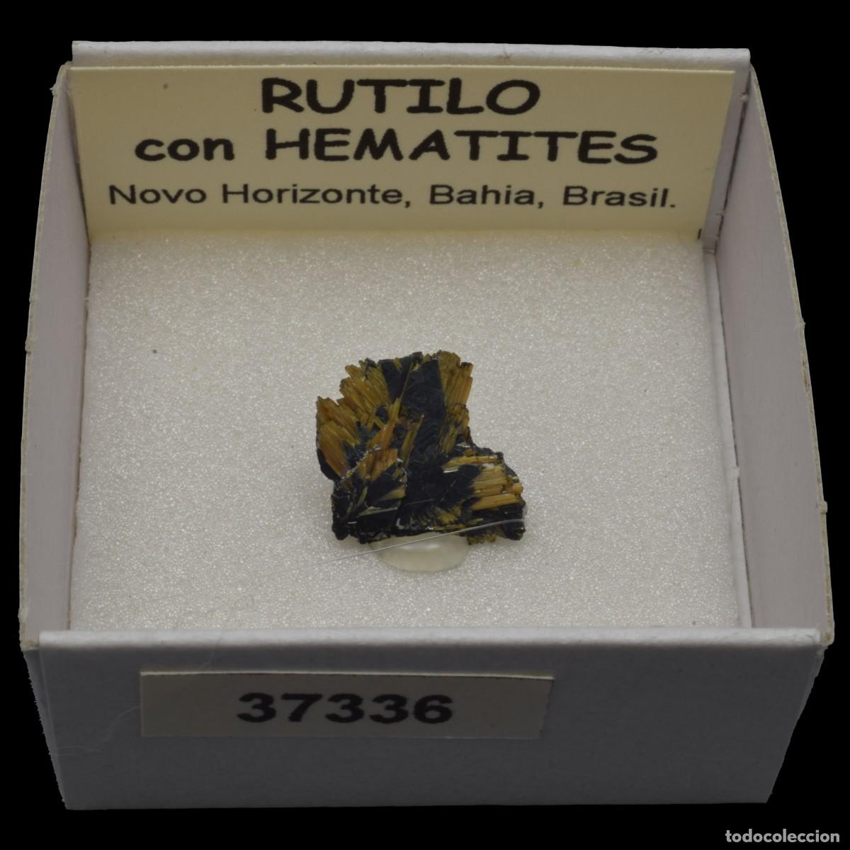 Coleccionismo de minerales: RUTILO con HEMATITES (Novo Horizonte, Bahia, Brasil) #37336