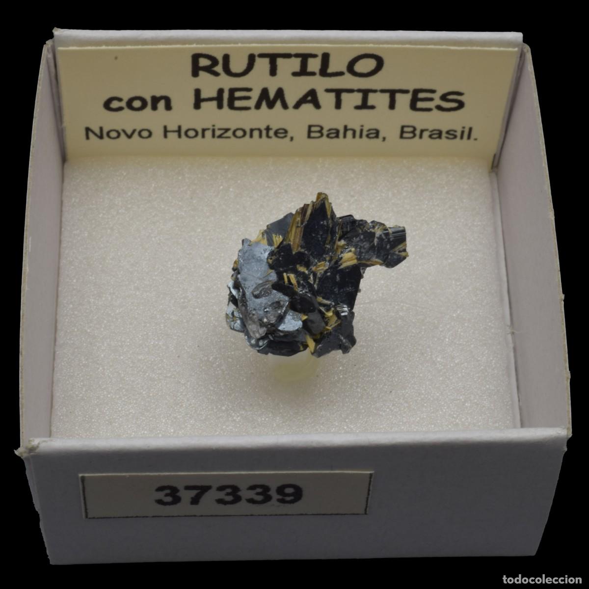 Coleccionismo de minerales: RUTILO con HEMATITES (Novo Horizonte, Bahia, Brasil) #37339