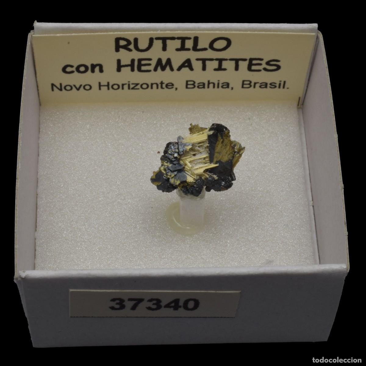 Coleccionismo de minerales: RUTILO con HEMATITES (Novo Horizonte, Bahia, Brasil) #37340
