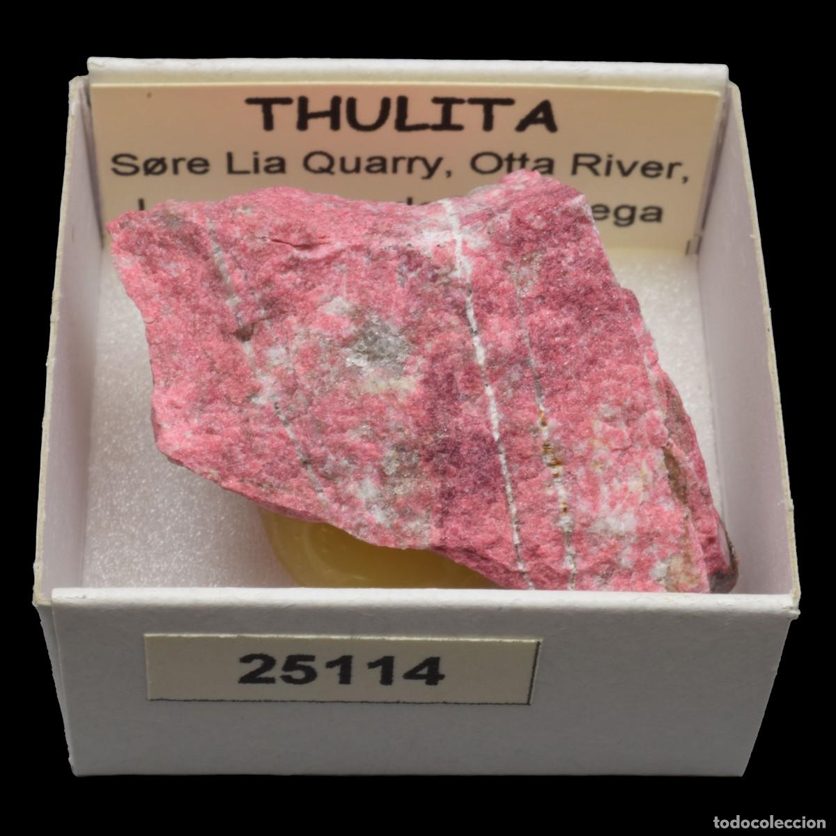 Coleccionismo de minerales: THULITA (S&oslash;re Lia Quarry, Otta River, Lom, Innlandet, Noruega) #25114