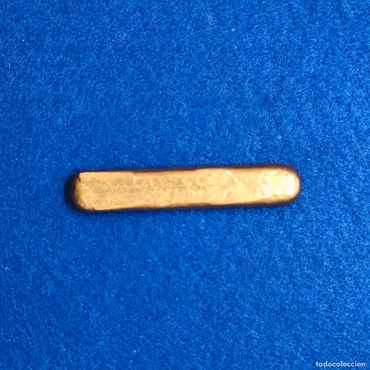 Coleccionismo de minerales: LINGOTE DE LATON CON MARCAJE - Foto 2