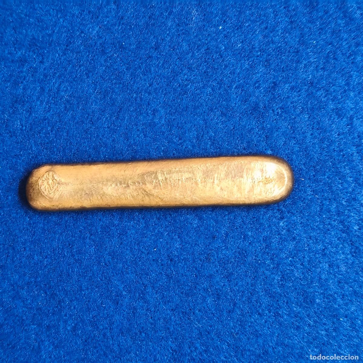 Coleccionismo de minerales: LINGOTE DE LATON CON MARCAJE - Foto 4