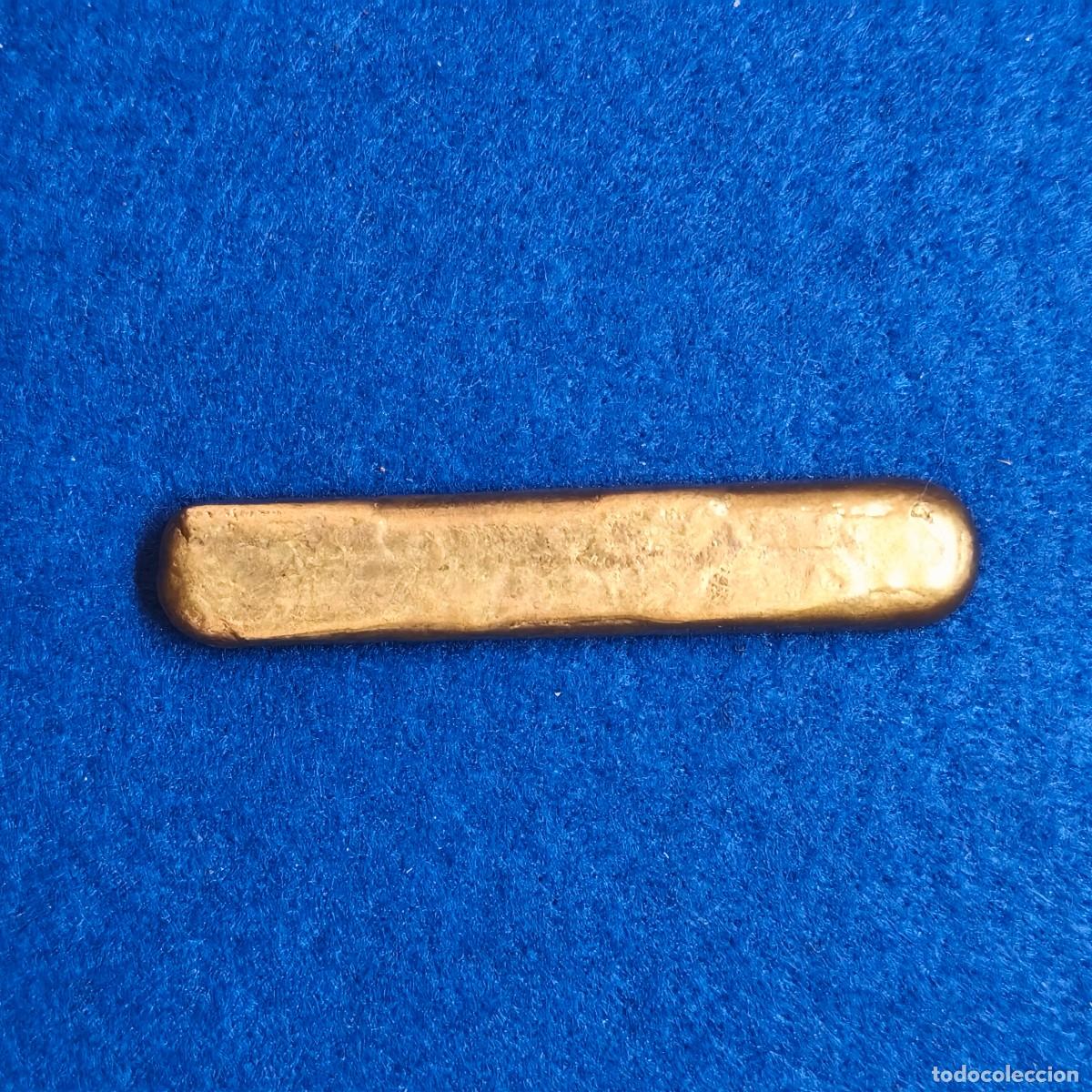 Coleccionismo de minerales: LINGOTE DE LATON CON MARCAJE - Foto 1