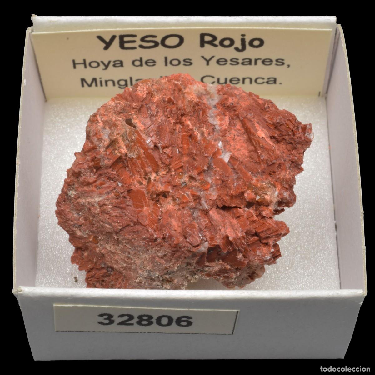 Coleccionismo de minerales: YESO Rojo (Hoya de los Yesares, Minglanilla, Espa&ntilde;a) #32806