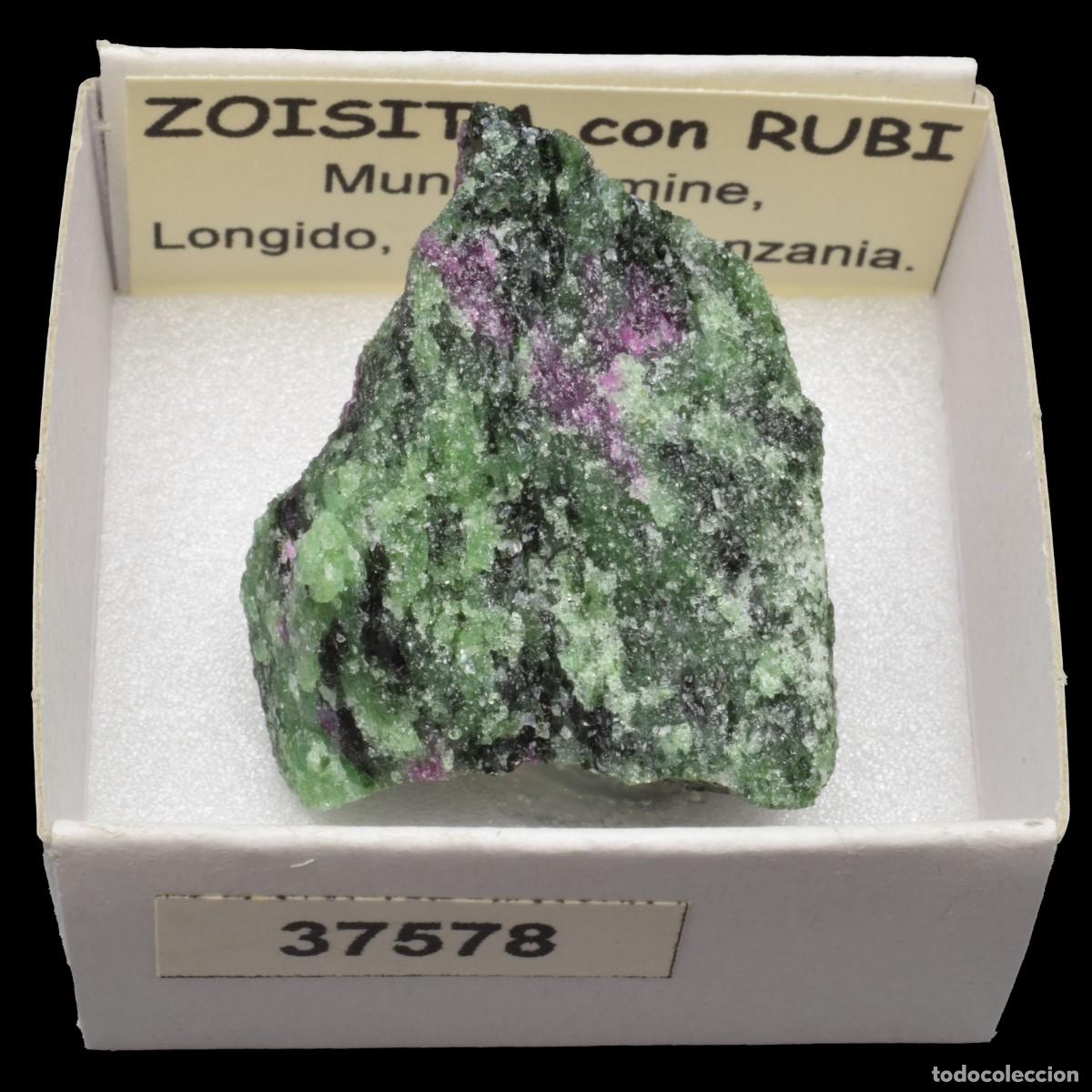 Coleccionismo de minerales: ZOISITA con rubi (Mundara mine, Longido, Arusha, Tanzania) #37578