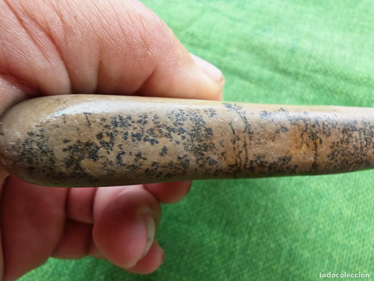 Coleccionismo de minerales: Chert con dendritas, 16x7x1.2cm - Foto 2