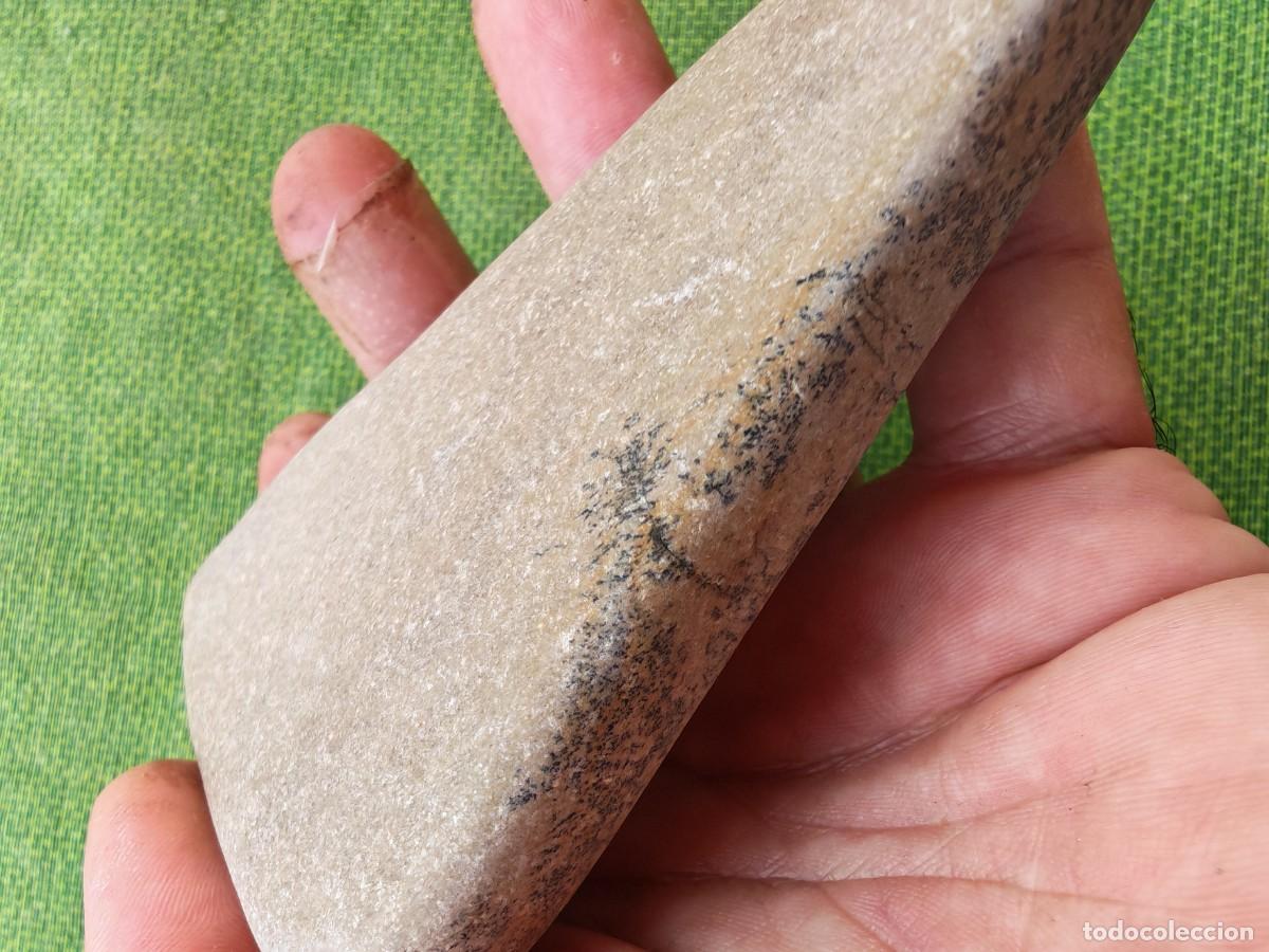 Coleccionismo de minerales: Chert con dendritas, 16x7x1.2cm - Foto 4