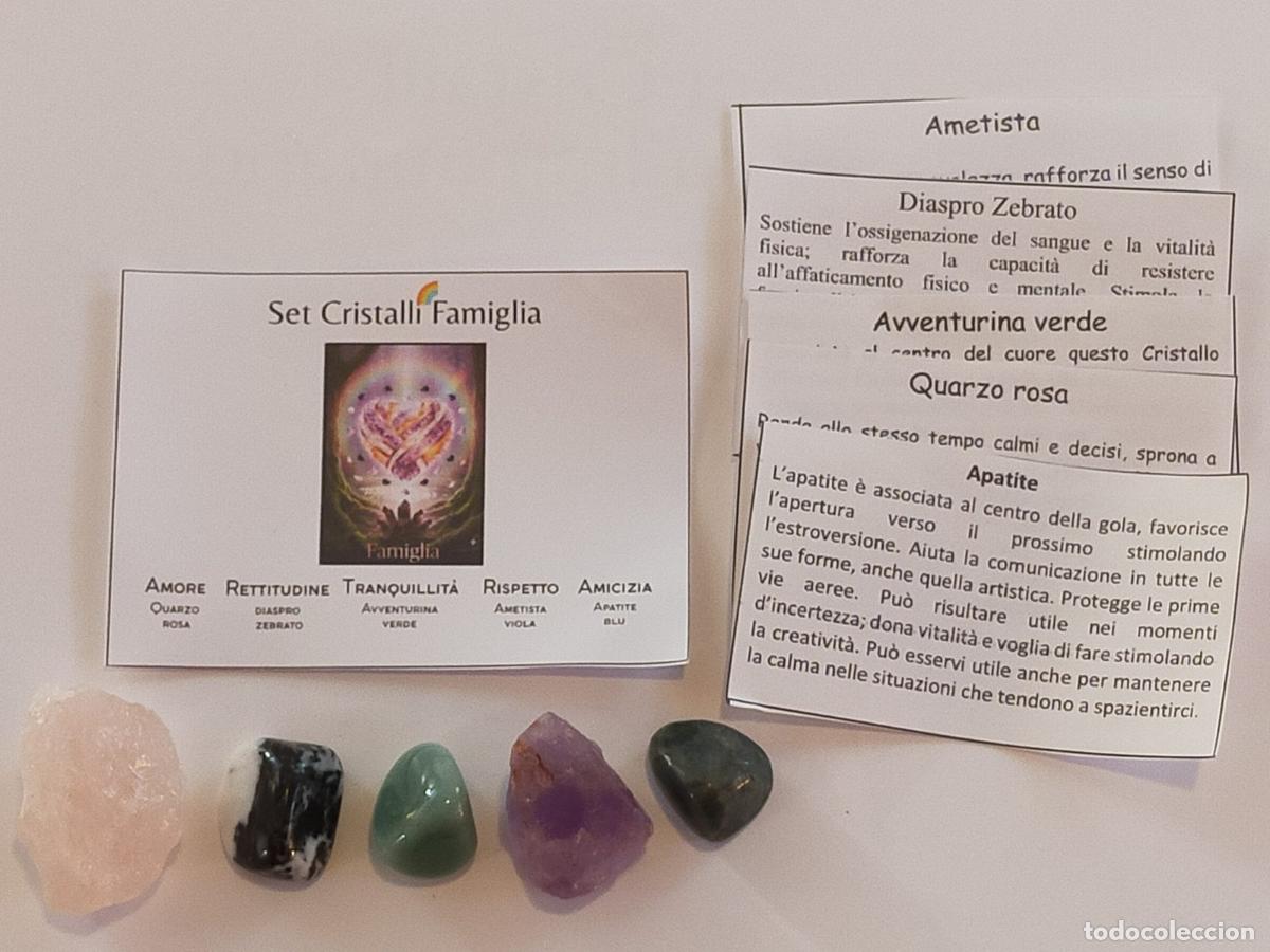 Collectionnisme de min&eacute;raux: Set Cristalli Famiglia in Pietra Naturale - Kit Cristalloterapia Olistico Multicolore