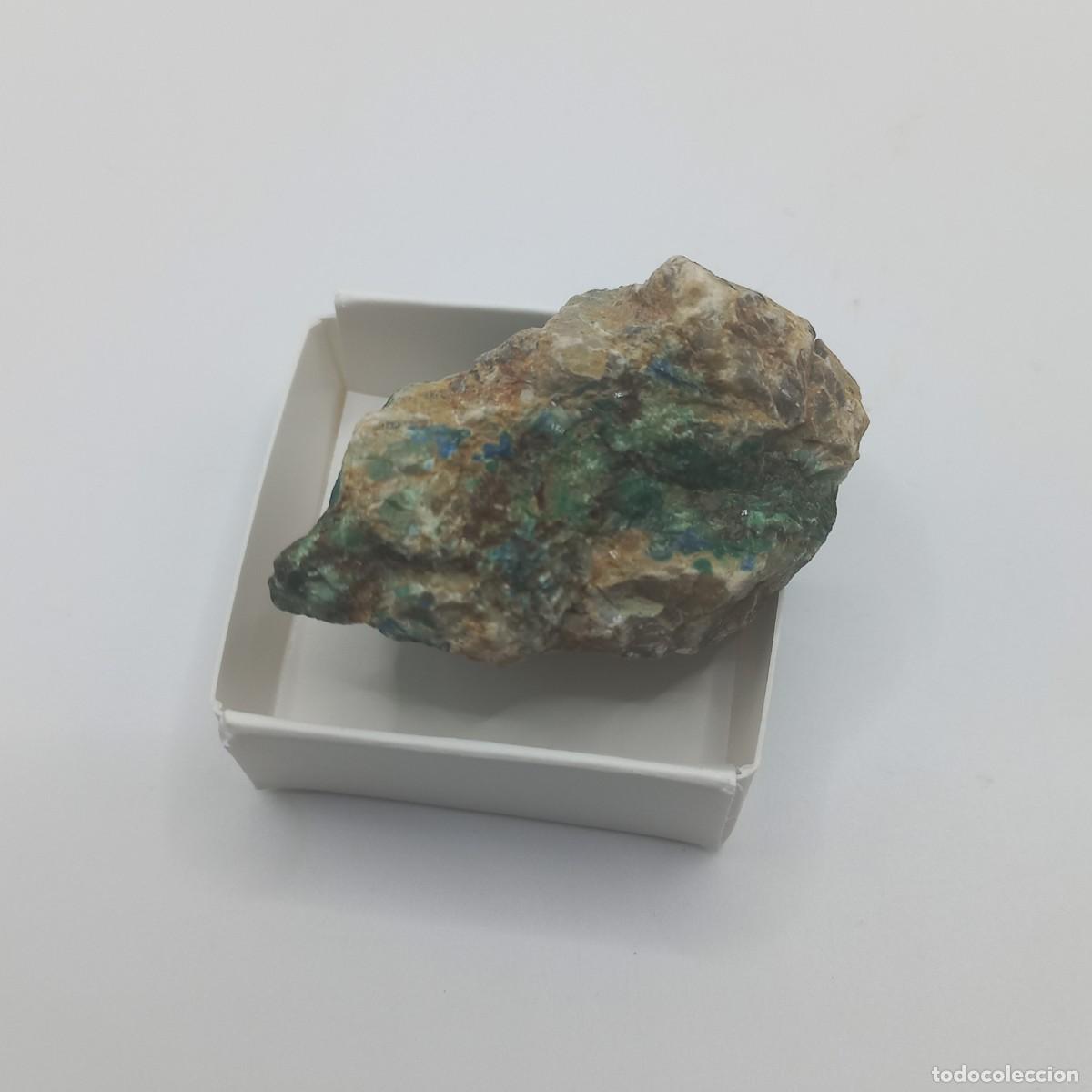 Coleccionismo de minerales: Malaquita en caja 4x4. Huercal-Overa (Almer&iacute;a)