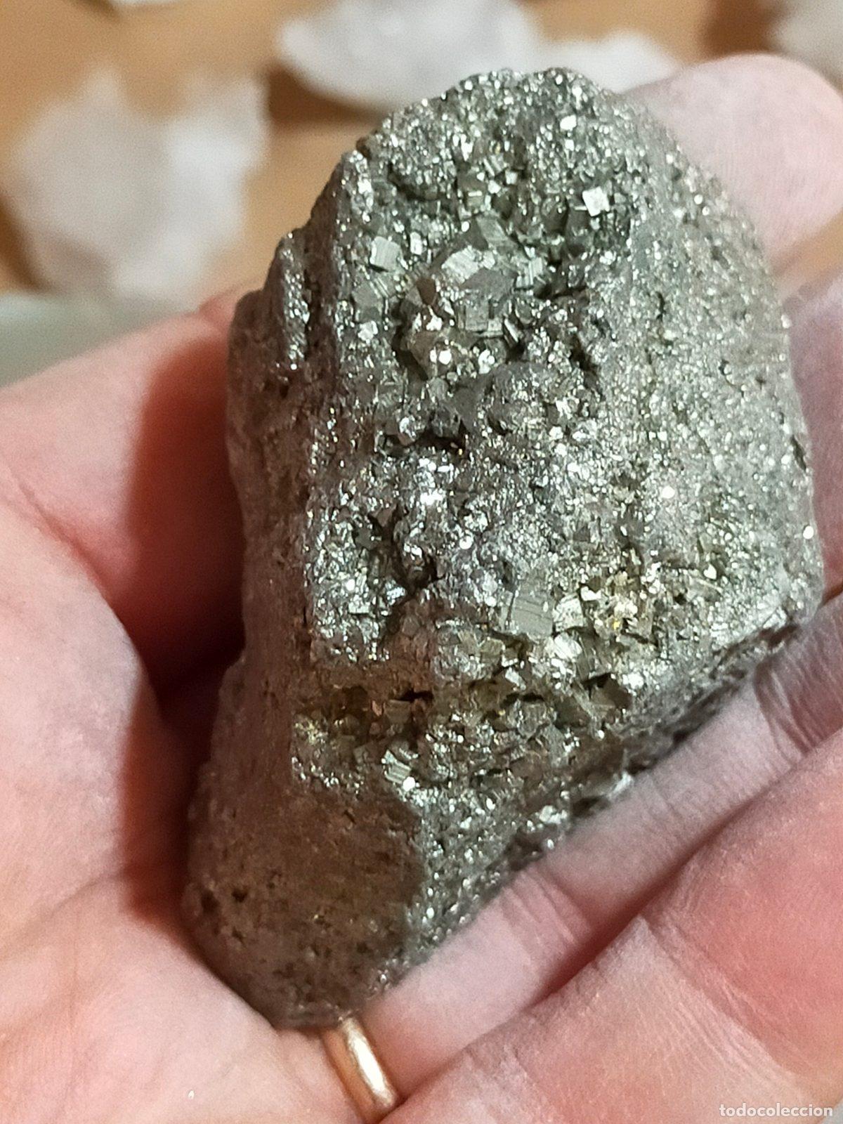 Coleccionismo de minerales: Pirite Grezza Naturale: Minerale Dorato per Soggiorno e Meditazione
