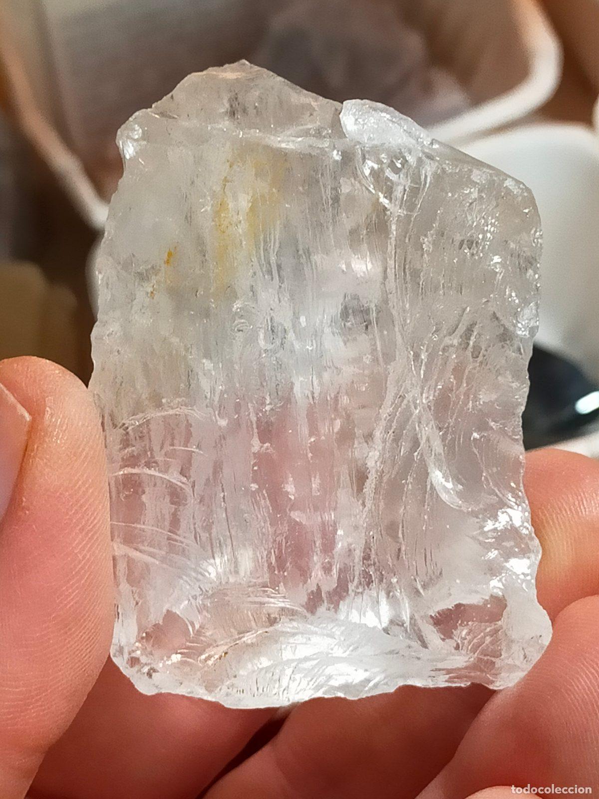 Coleccionismo de minerales: Quarzo Ialino Grezzo Naturale 6x4x2,5cm - Cristallo di Pura Luce e Cristalloterapia