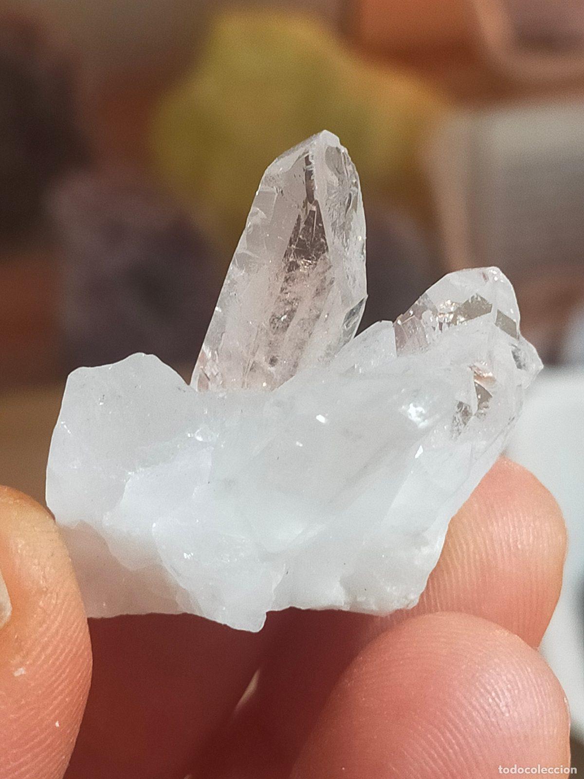 Coleccionismo de minerales: Cristallo di Rocca Naturale - Quarzo Ialino Puro da Palmo per Cristalloterapia