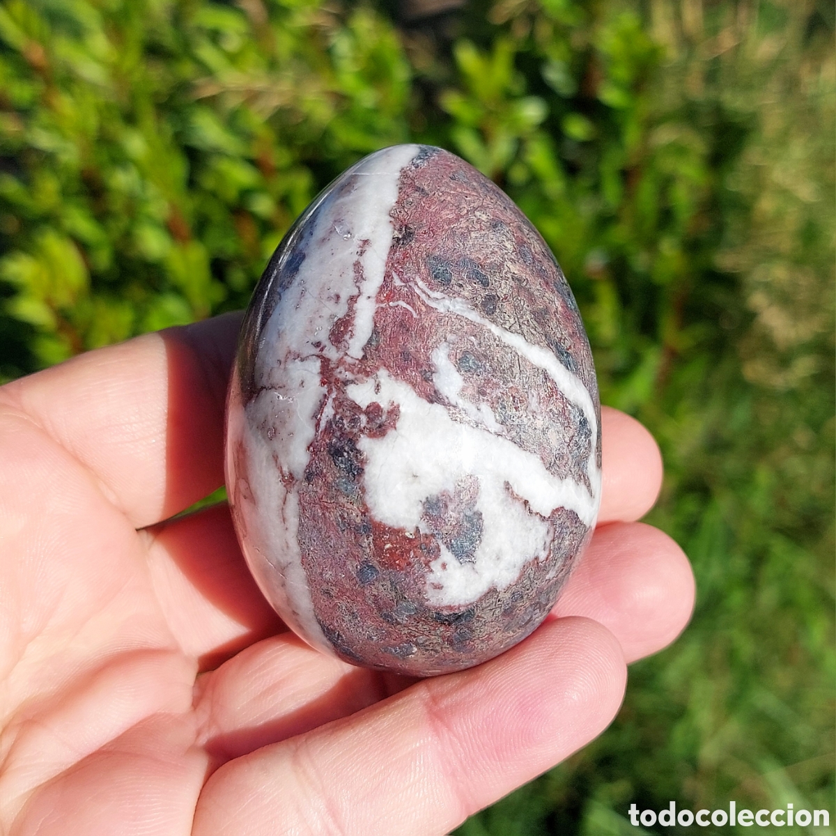 Coleccionismo de minerales: Mineral &Oacute;nix con Forma de Huevo 7 cm