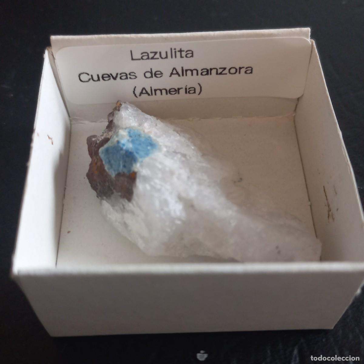 Coleccionismo de minerales: LAZULITA. Cuevas de Almanzora, Almer&iacute;a.En caja 4x4