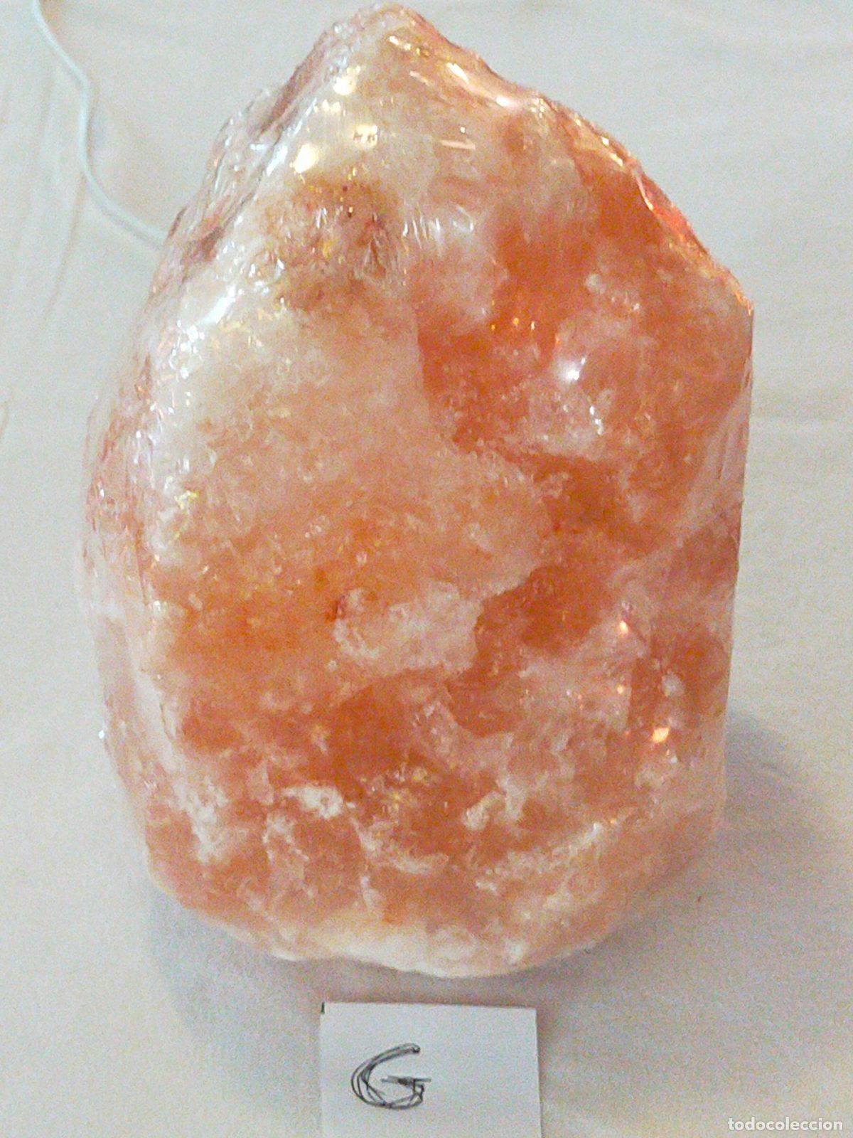 Coleccionismo de minerales: Lampada di Sale Rosa &rdquo;G&rdquo; dell'Himalaya Naturale - Cristallo Energetico