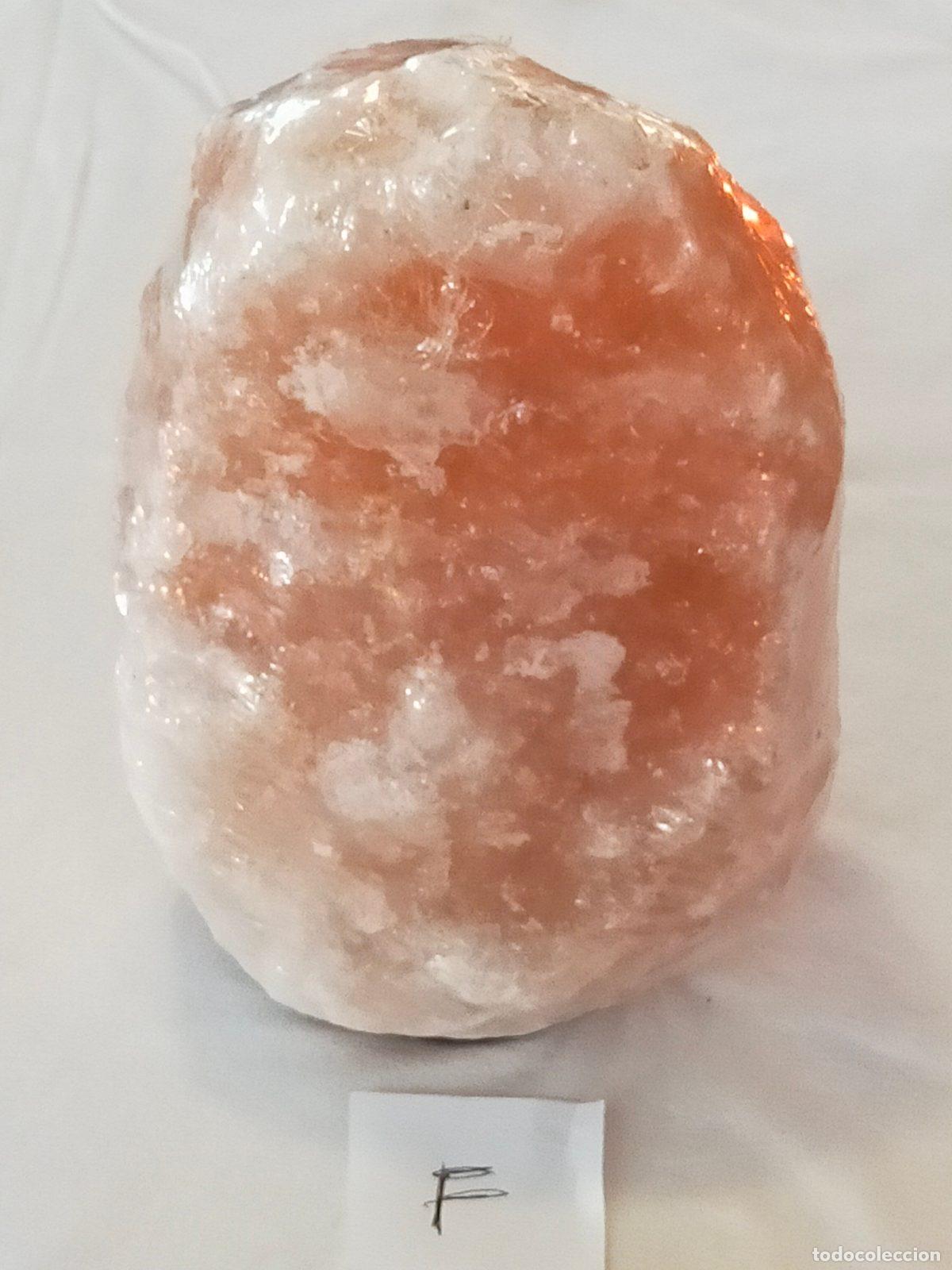 Coleccionismo de minerales: Lampada di Sale Rosa &rdquo;F&rdquo; dell'Himalaya Naturalmente Scolpita - Cristallo di Luce e Armonia Olistica