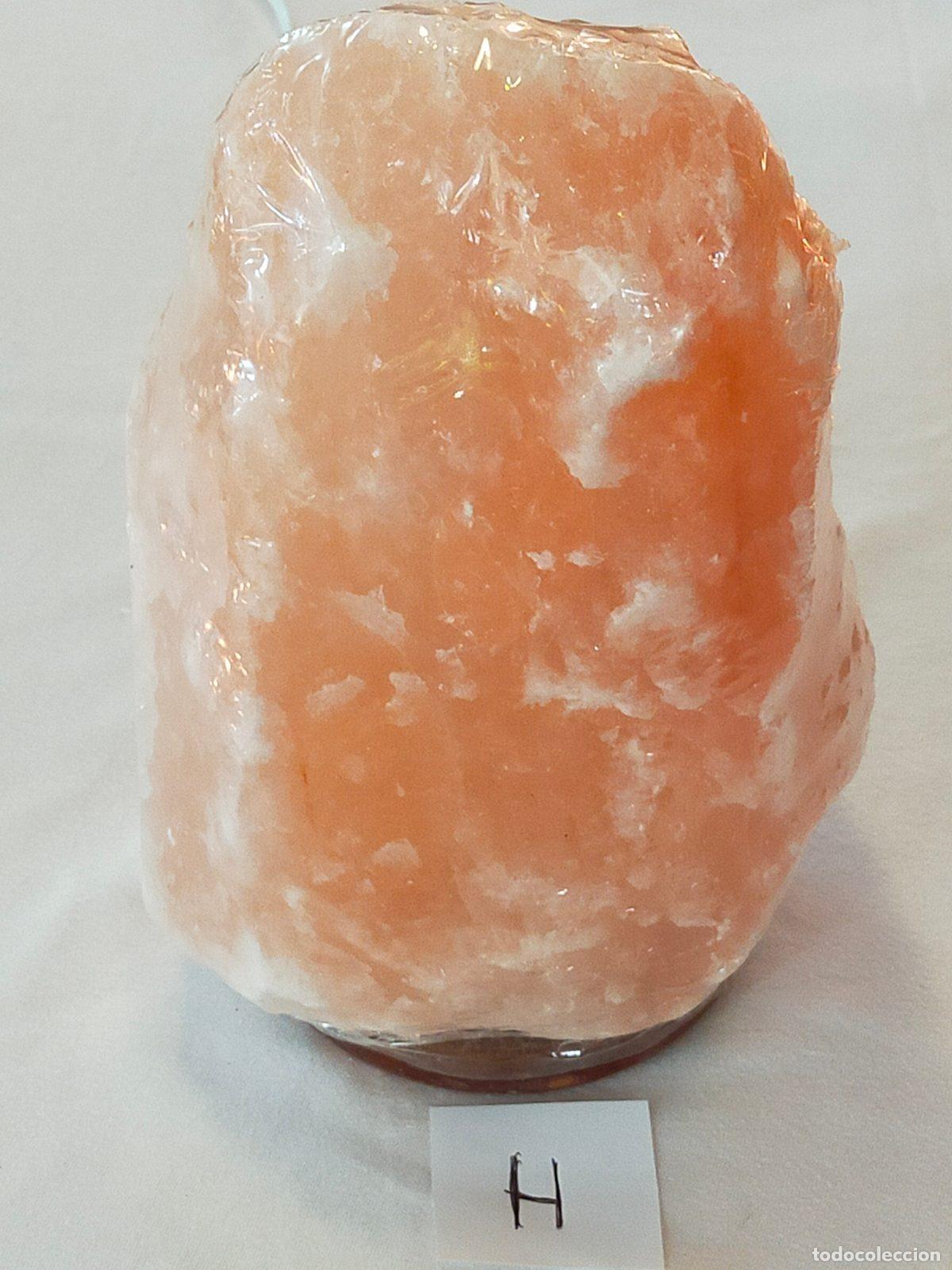 Coleccionismo de minerales: Lampada di Sale Rosa &rdquo;H&rdquo; dell'Himalaya Naturale - Cristallo di Benessere Olistico