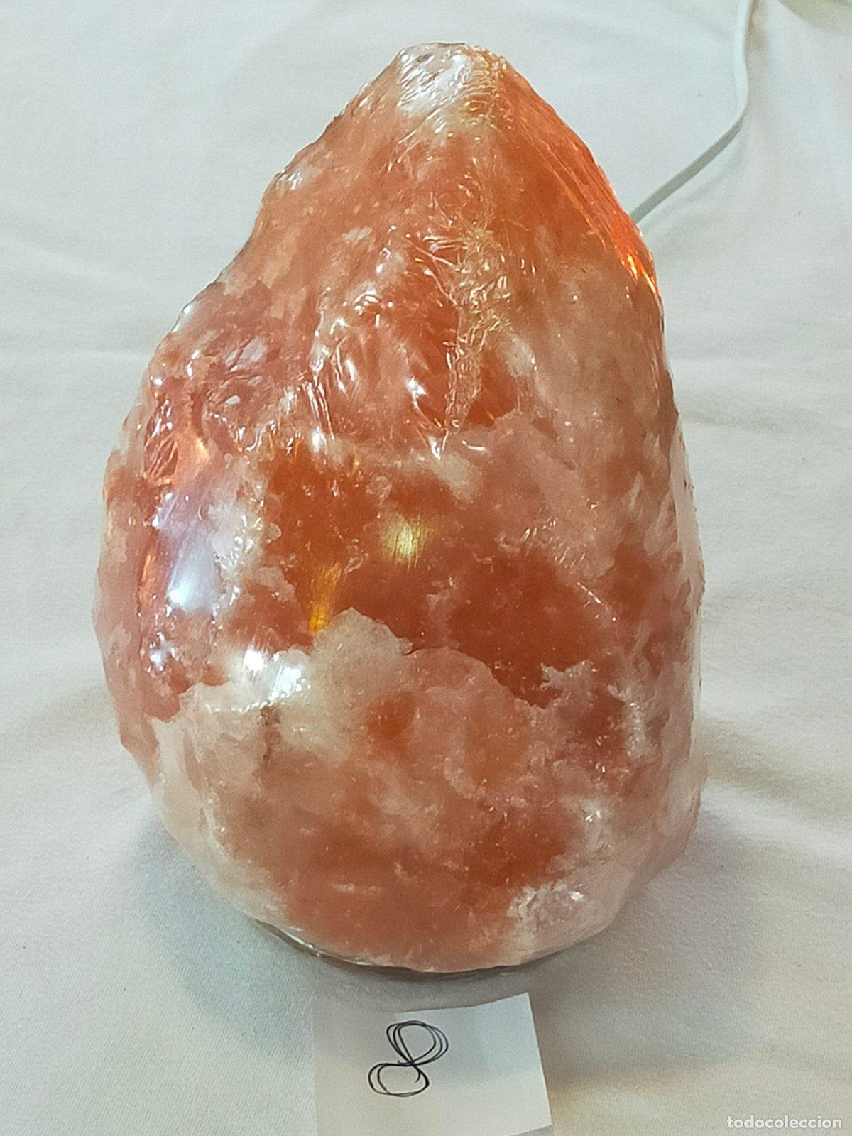 Coleccionismo de minerales: Lampada di Sale Rosa dell'Himalaya Naturale - Cristallo di Sale Illuminato kg 3,6