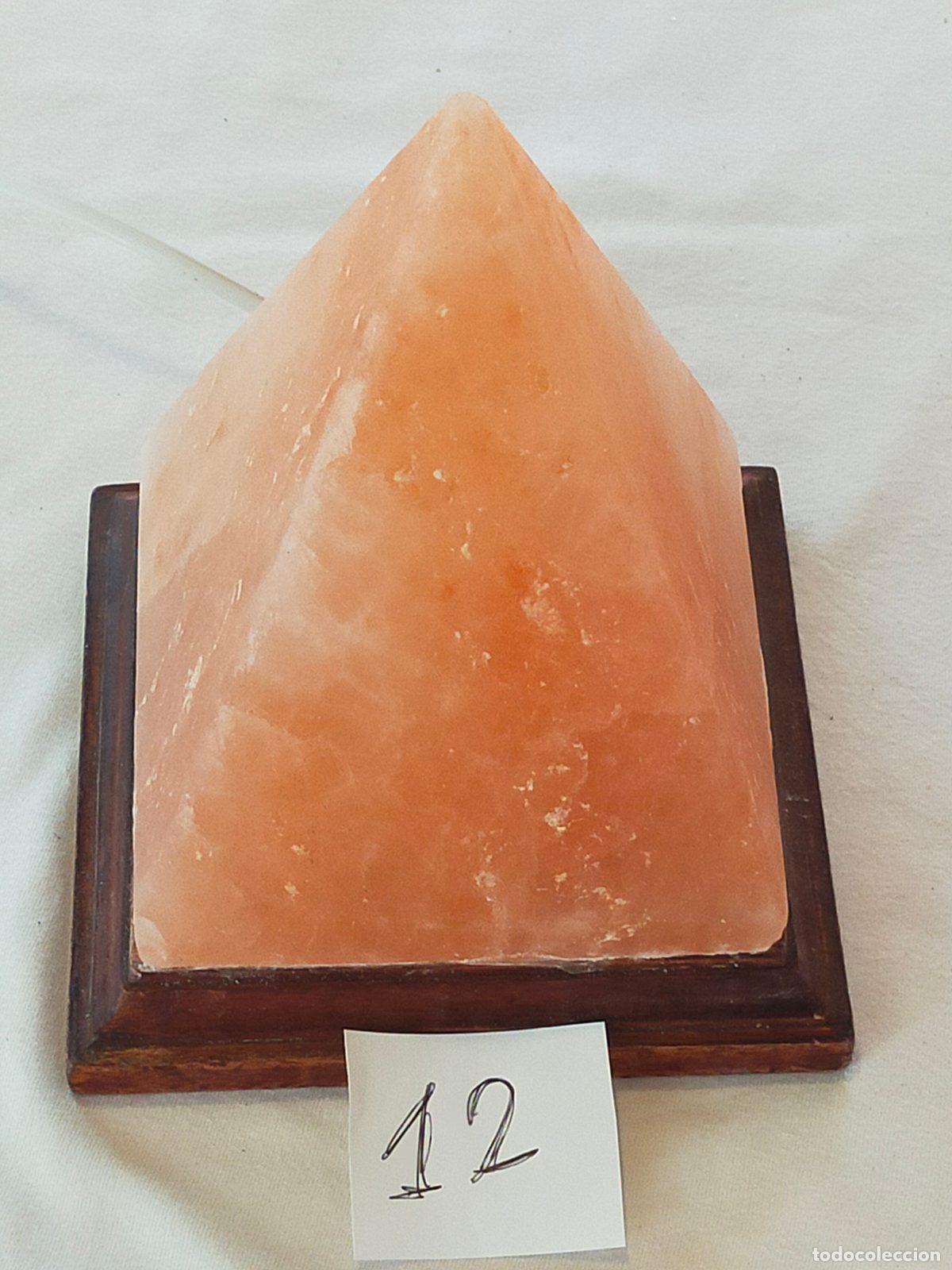 Coleccionismo de minerales: Lampada Piramide di Sale Rosa dell'Himalaya - Cristallo di Sale Naturale peso kg 2t