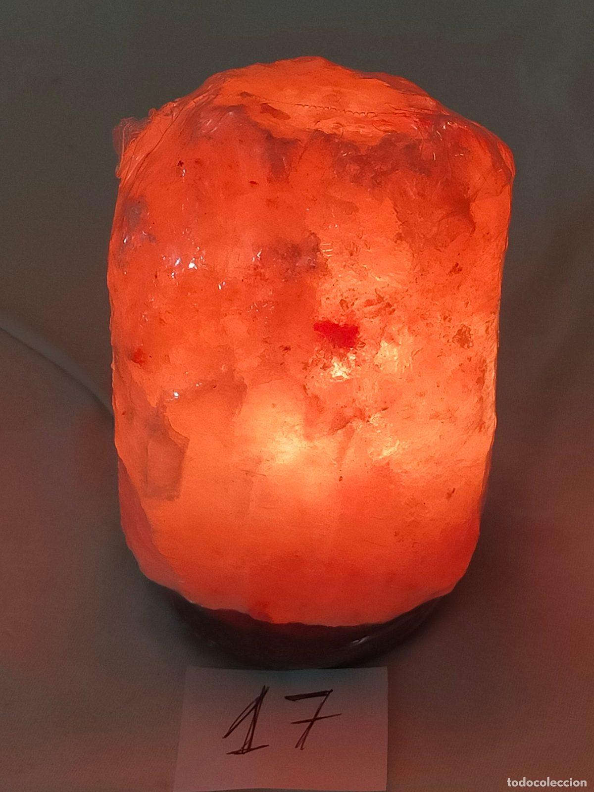 Coleccionismo de minerales: Lampada di Sale Rosa dell'Himalaya - Cristallo Naturale Olistico e Luce Calda Armonizzante