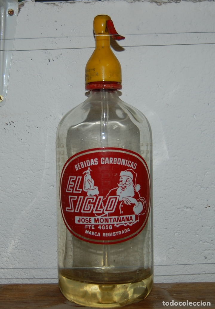 Coleccionismo Otros Botellas y Bebidas: SIFÓN EL SIGLO JOSÉ MONTAÑA DE VALENCIA - Foto 1 - 170150000