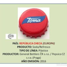 Collezionismo di Altre Bottiglie e Bevande: TAPON CORONA CHAPA BOTTLE CAP KRONKORKEN TAPPI CAPSULA - SODA/REFRESCO TOMA (REPÚBLICA CHECA). Lote 268140539