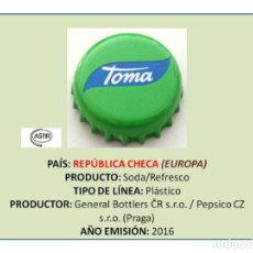 Collezionismo di Altre Bottiglie e Bevande: TAPON CORONA CHAPA BOTTLE CAP KRONKORKEN TAPPI CAPSULA - SODA/REFRESCO TOMA (REPÚBLICA CHECA). Lote 268140799