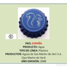 Collezionismo di Altre Bottiglie e Bevande: TAPON CORONA BOTTLE CAP KRONKORKEN TAPPI CAPSULA CHAPA AGUA DE VERI (ESPAÑA). Lote 298704773