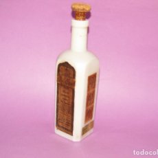 Coleccionismo Otros Botellas y Bebidas: BOTELLA DE CRISTAL LECHOSO DE SIN-CANIL CONTRA LAS CANAS DE INSTITUTO IBÉRICO DE POLOP DE LA MARINA. Lote 339105703