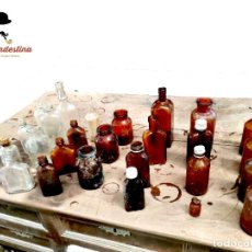 Coleccionismo Otros Botellas y Bebidas: ENORME COLECCIÓN DE BOTELLAS Y FRASCOS ANTIGUOS. MEDICAMENTOS, LICORES, ETC. SIGLO XIX-XX.. Lote 363562660
