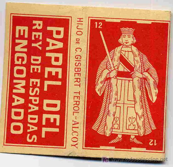 Papel de fumar: PAPEL DE FUMAR REY DE ESPADAS ROJO ALCOY - Foto 1