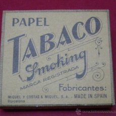 Papel de fumar: PAPEL DE FUMAR SMOKING, PAPEL CENIZA PAPEL CENIZA. Lote 46637936
